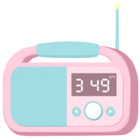 pink digital radio png