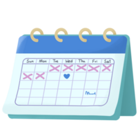 süß Kalender Clip Art png