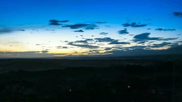 Sonnenaufgang Aussicht auf Berg video