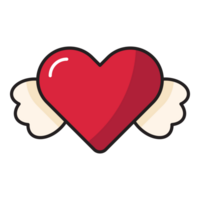 Heart with wings icon. png