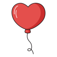 heart balloon cartoon icon. png