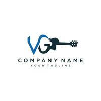 Initial Letter VG Monogram Logo Template Design vector