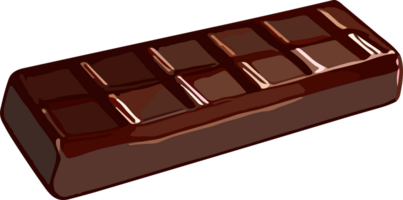 AI generated Chocolate Bar Cartoon Clip Art png