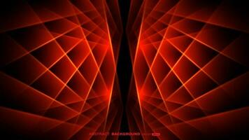 Abstract red crossed blur light and beams on black background vector