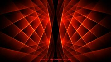 Abstract red crossed blur light and beams on black background vector