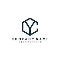 YC or CY logo. Company logo. Monogram design. Letters Y and C. vector