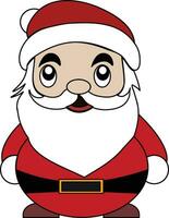 santa claus cartoon character design vector