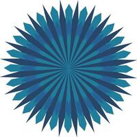 abstract blue circle mandala design for decoration and designing vector