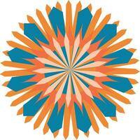 illustration of a star burst mandala design for decoration and designing vector