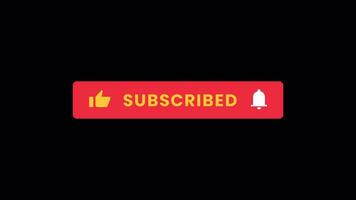 Subscribe lower third alpha render video