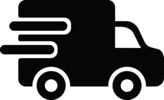entrega camión icono en plano estilo. aislado en diseño utilizar para rápido Moviente Envío entrega camión Arte vector para transporte símbolo aplicaciones y sitios web