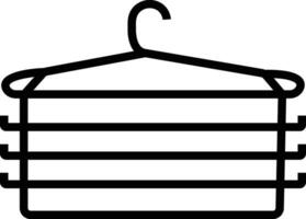 Clothes Hanger Icon in flat style. isolated on use in Laundry, Wardrobe. Fitting Room Symbol for Info Graphics, Design Elements, vector for apps and website