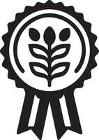minimal award ribbon badge icon vector black color white background 10