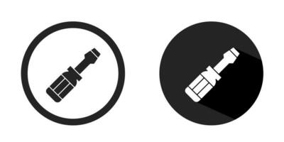 Screwdriver logo. Screwdriver icon vector design black color. Stock vector.