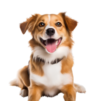 ai gegenereerd schattig en pret honden Aan transparant achtergrond PNG