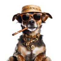 AI generated Cute and fun dogs on transparent background PNG