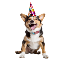 AI generated Cute and happy dog on transparent background PNG, easy to use. png