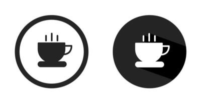 café taza logo. café taza icono vector diseño negro color. valores vector.