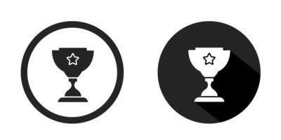 Trophy logo. Trophy icon vector design black color. Stock vector.