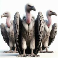 AI generated Illustration of a Majestic Bird Spreading Its Wings Created With Generative AI Technology photo