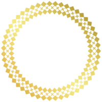 gold frame circle pattern For medals and awards png