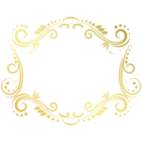 Golden vintage frame for making cards. png