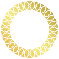 gold frame circle pattern For medals and awards png