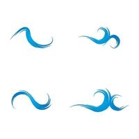 Water wave icon vector