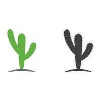 vector de plantilla de diseño de icono de cactus