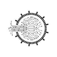 Circuit illustration design vector