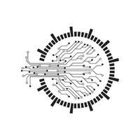 Circuit illustration design vector