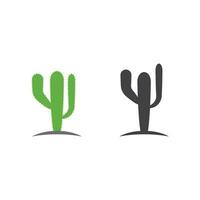 vector de plantilla de diseño de icono de cactus