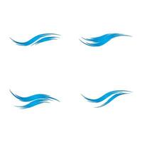 Water wave icon vector