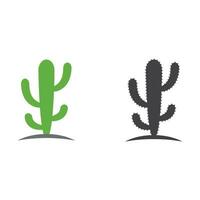 vector de plantilla de diseño de icono de cactus