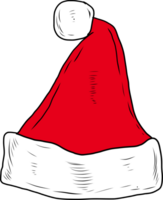 Santa rosso Natale cappello. png