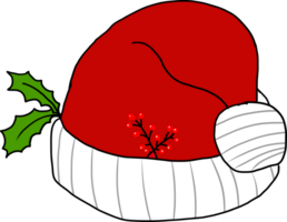 Santa rosso Natale cappello. png