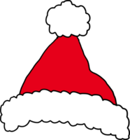 Santa rosso Natale cappello. png