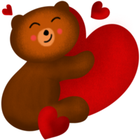 teddy bear valentines day drawing png