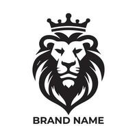 Lion Head Logo Vector Template Illustration Design