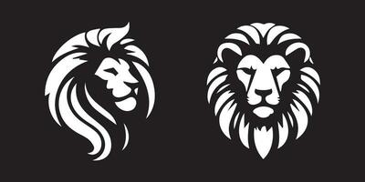 Lion Head Logo Vector Template Illustration Design