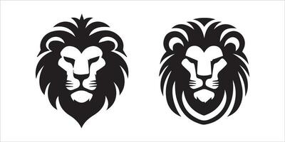 Lion Head Logo Vector Template Illustration Design