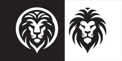 Lion Head Logo Vector Template Illustration Design