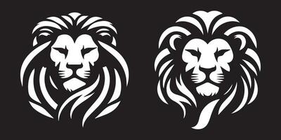 Lion Head Logo Vector Template Illustration Design