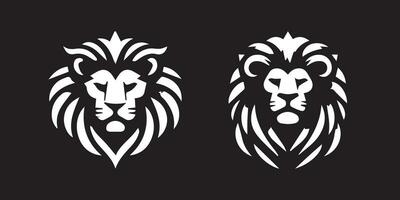 Lion Head Logo Vector Template Illustration Design