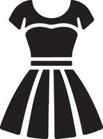 Female Dress vector silhouette, Woman Dress icon vector 21