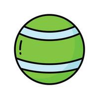 Check this amazing icon of playing ball, kids plaything vector