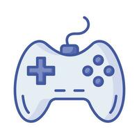 Game console or game controller, computer gaming, gamepad vector, icon of joystick gamepad vector