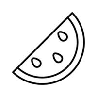 Grab this carefully designed icon of watermelon in trendy style, ready to use vector