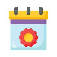 Get hold this catchy vector of calendar, concept icon of schedule