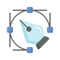 Get hold on this creative icon of pen tool, modern flat style vector